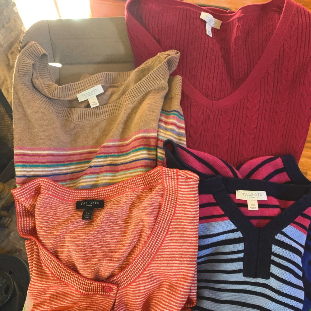 4 sweater lot from Talbots